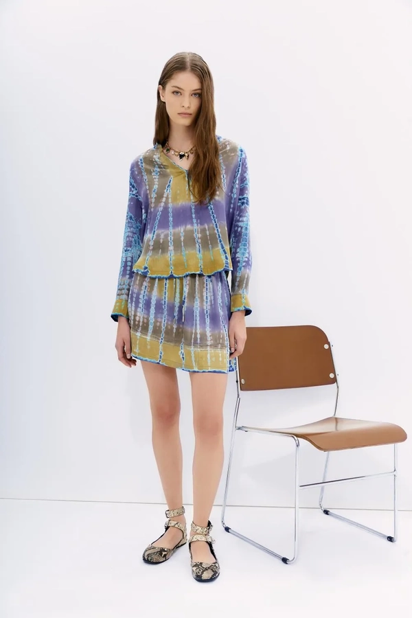 camisa met color batik