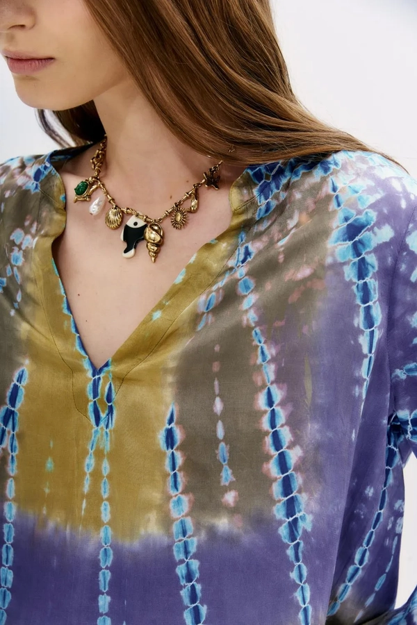 camisa met color batik