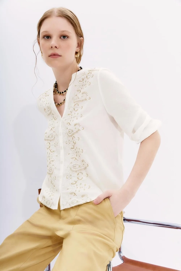 camisa amalita lurex