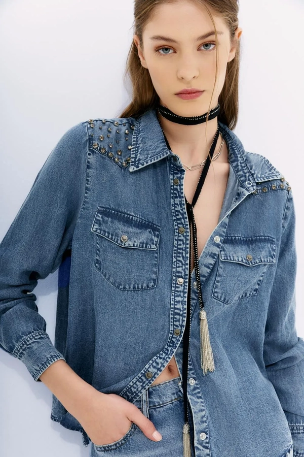 camisa texan detail