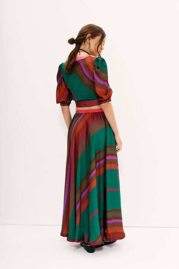 falda stripes wide
