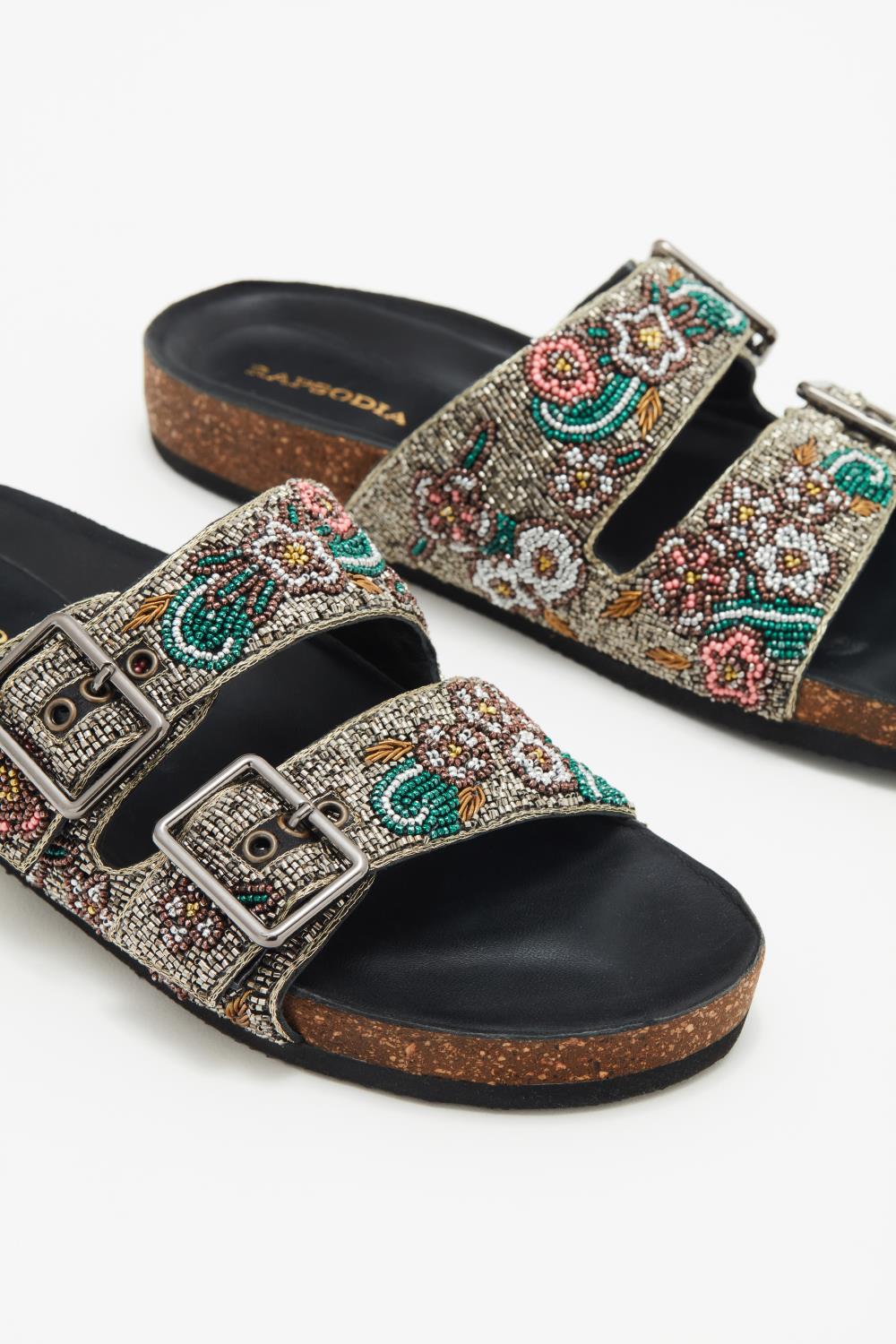 sandalia ramses flowers