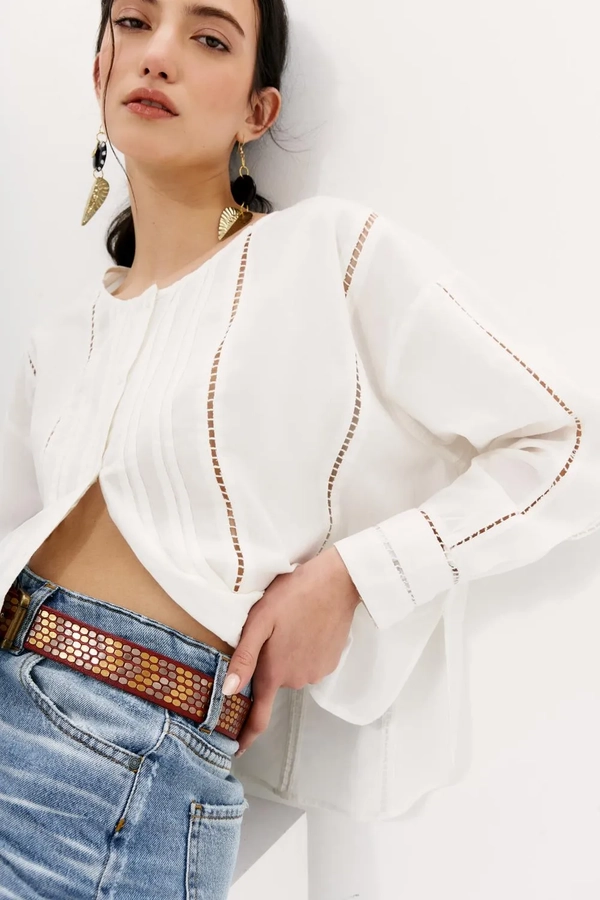 camisa gypsy lace