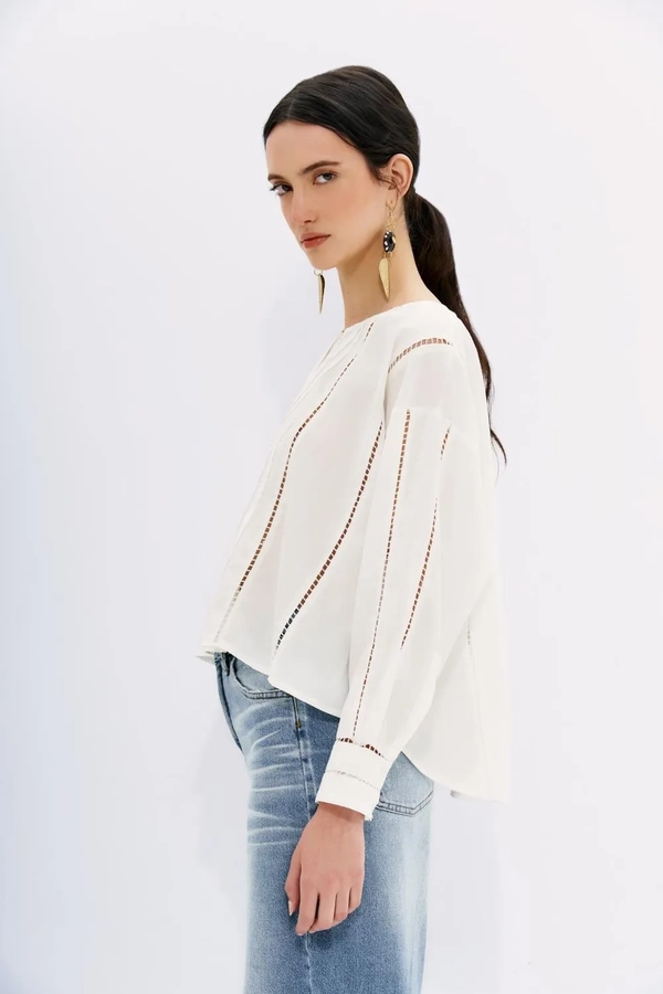 camisa gypsy lace