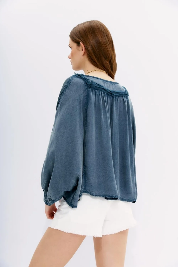 camisa linar sandwash