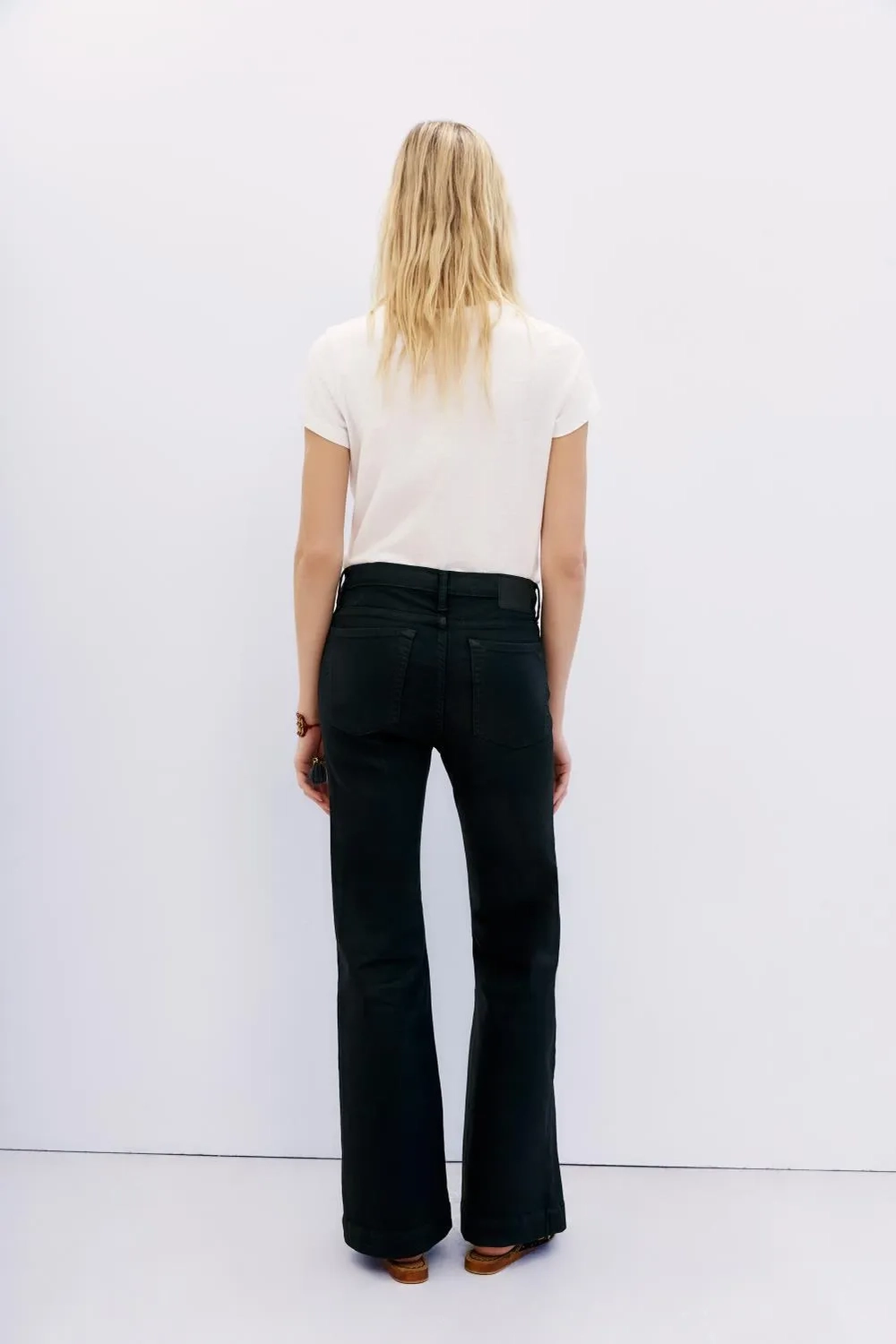 jean tailor satin blue black