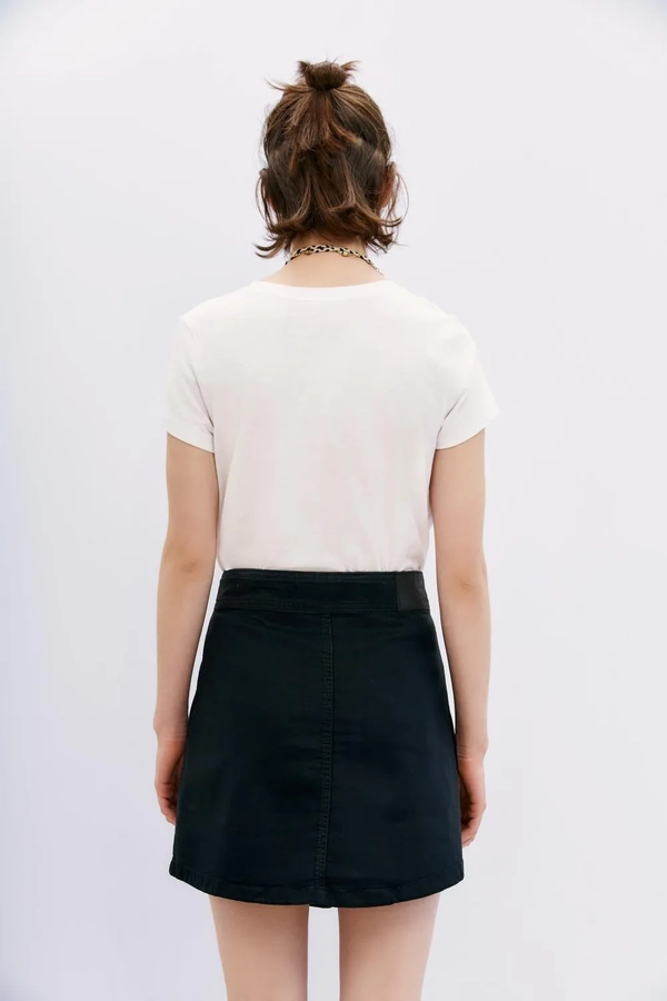 falda josephine satin blue black