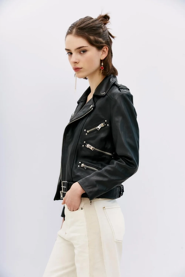 chaqueta moto new cuero