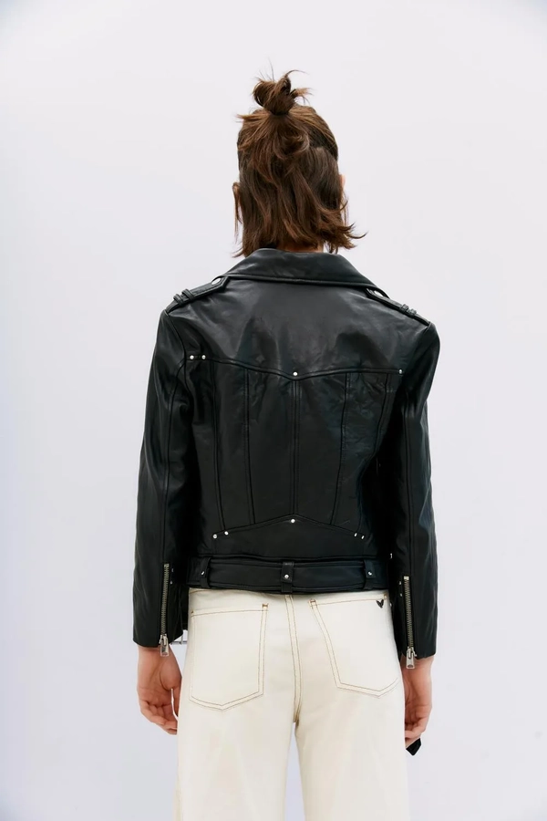 chaqueta moto new cuero