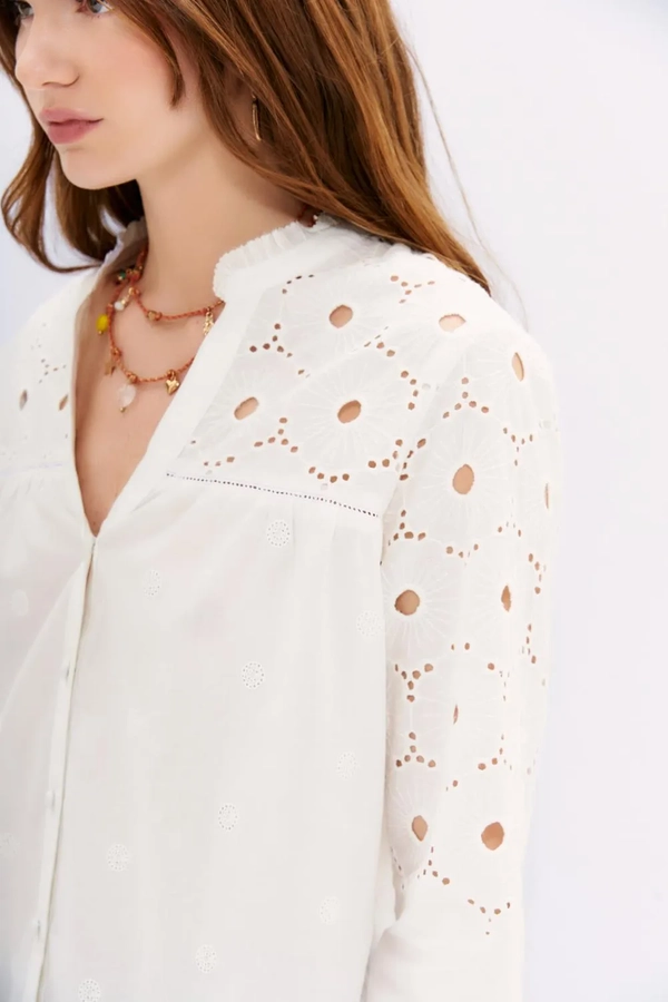 camisa louvre fleur