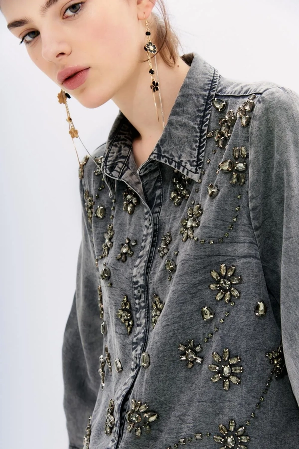 camisa metal cristal