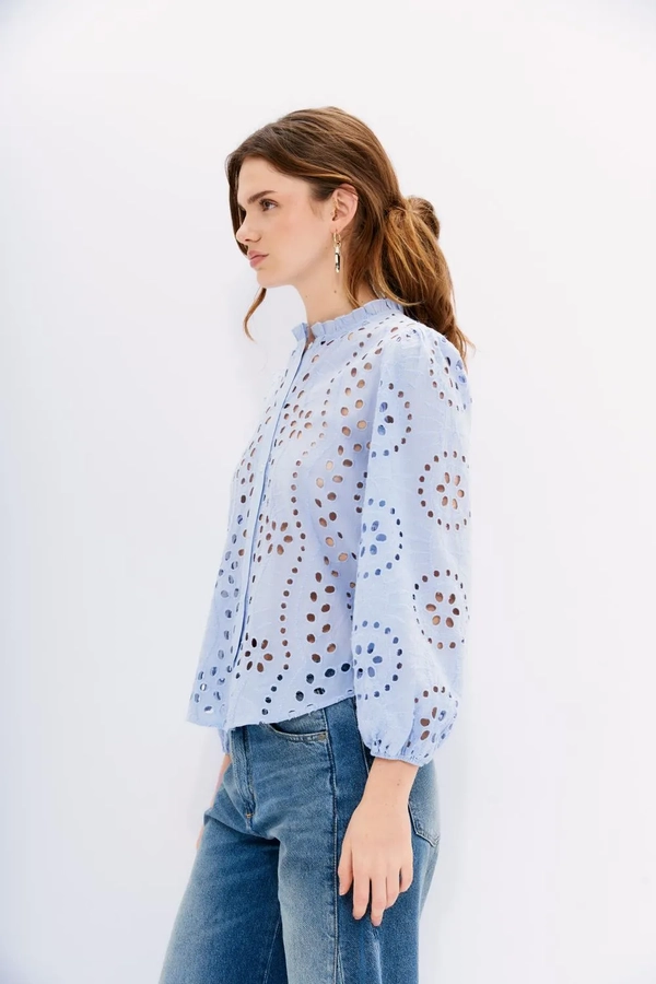 camisa leaf lace