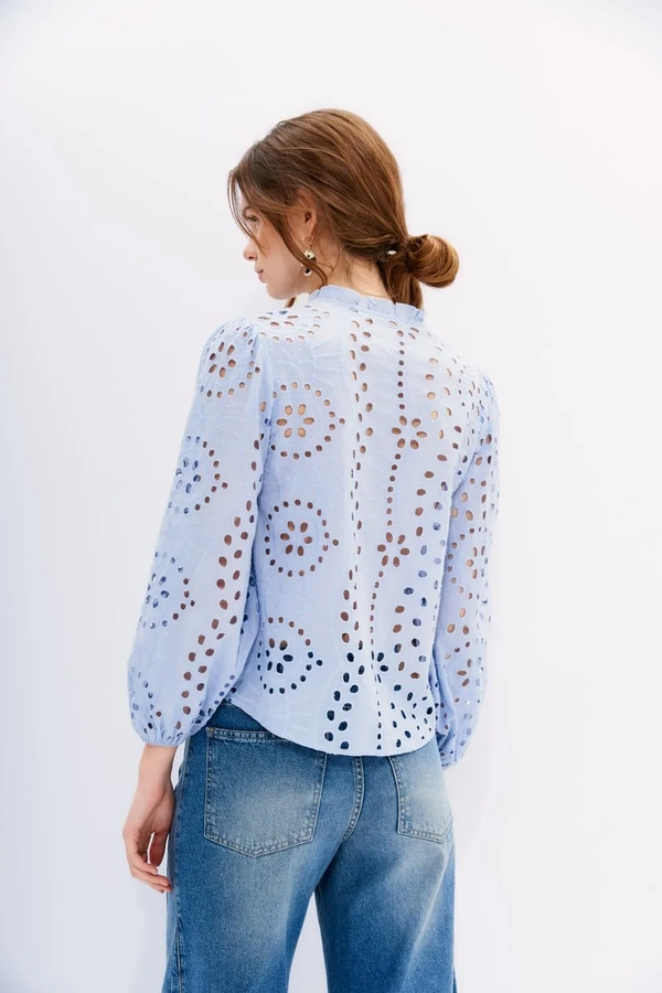 camisa leaf lace