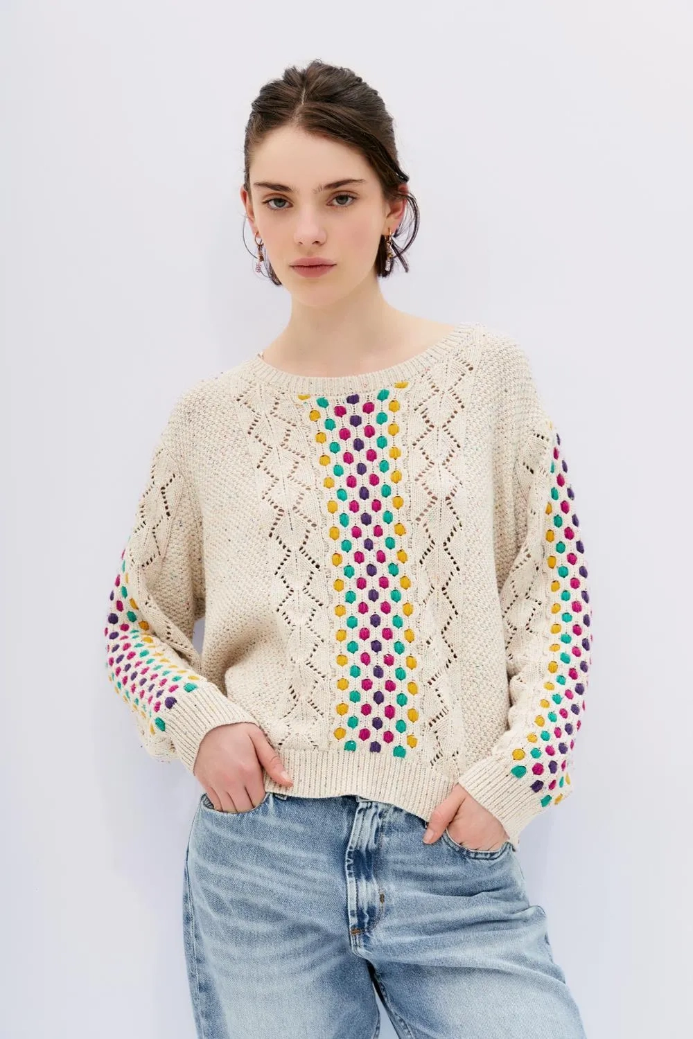 sweater pointelle