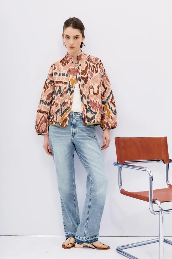 chaqueta birds ikat