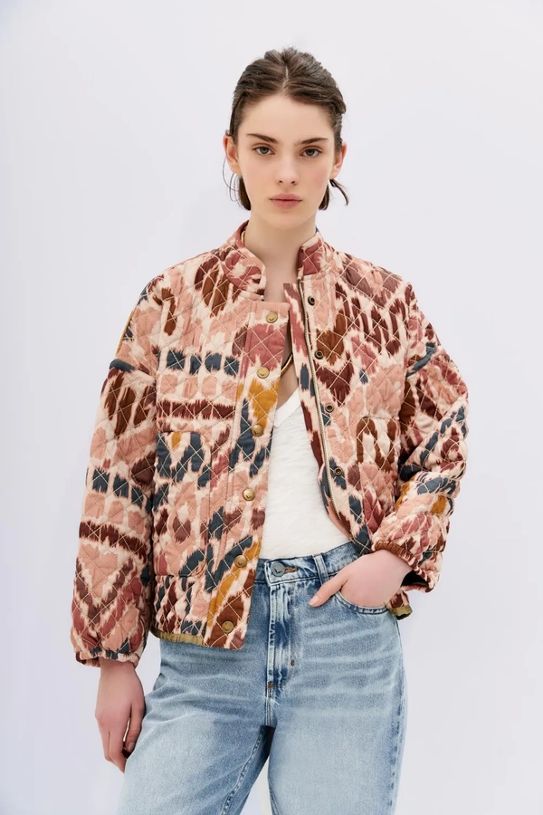 chaqueta birds ikat