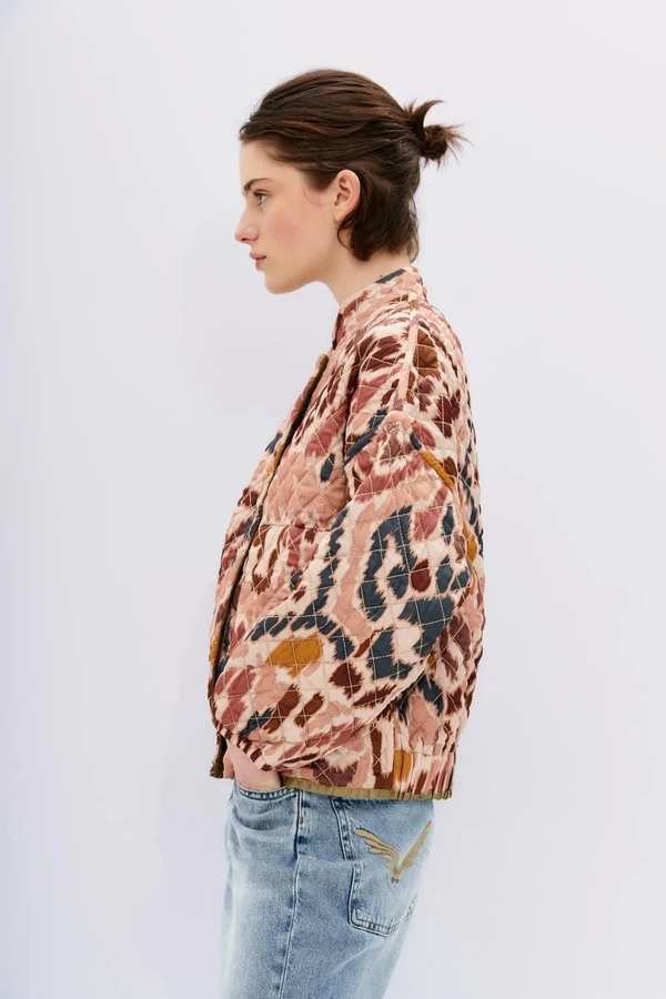 chaqueta birds ikat