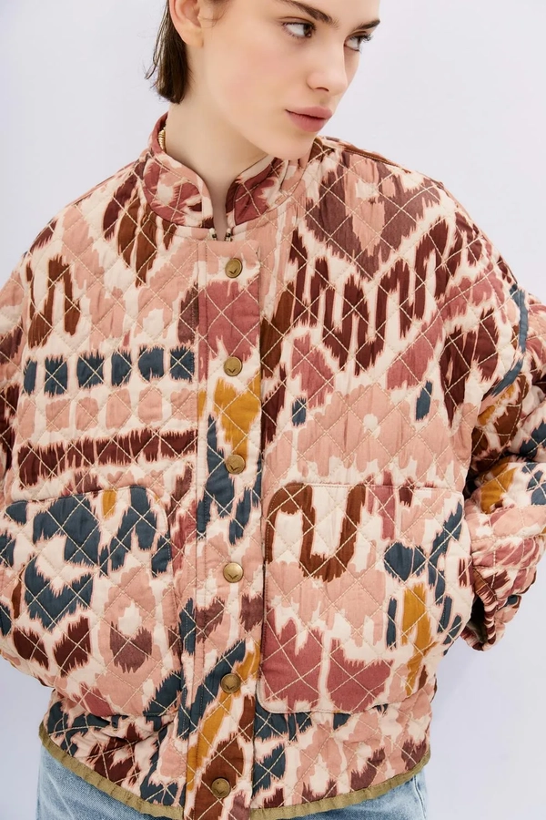 chaqueta birds ikat