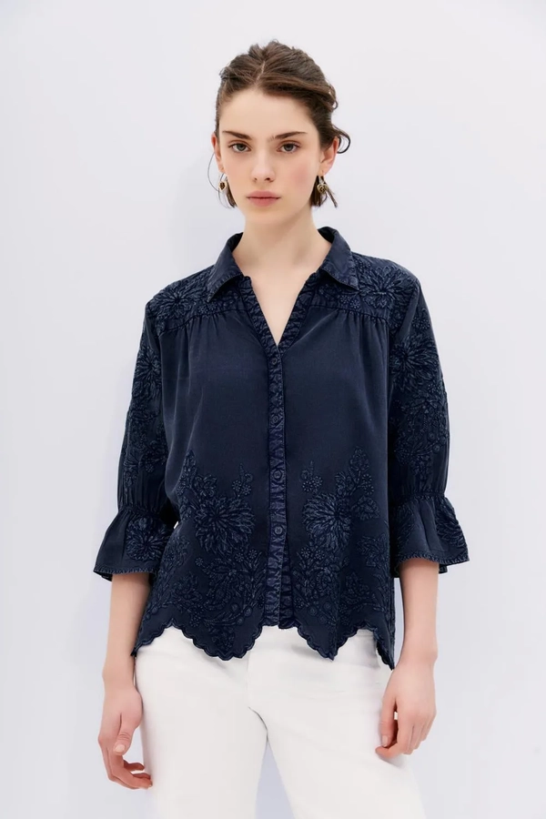 camisa tencel lace