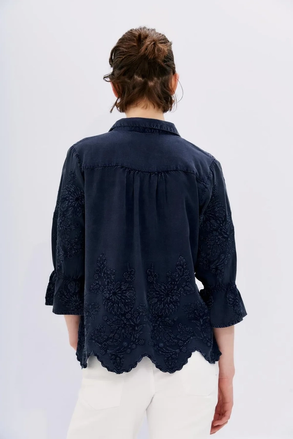 camisa tencel lace