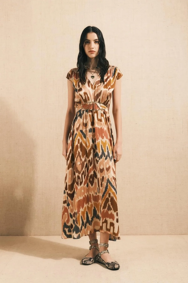 vestido butterfly ikat
