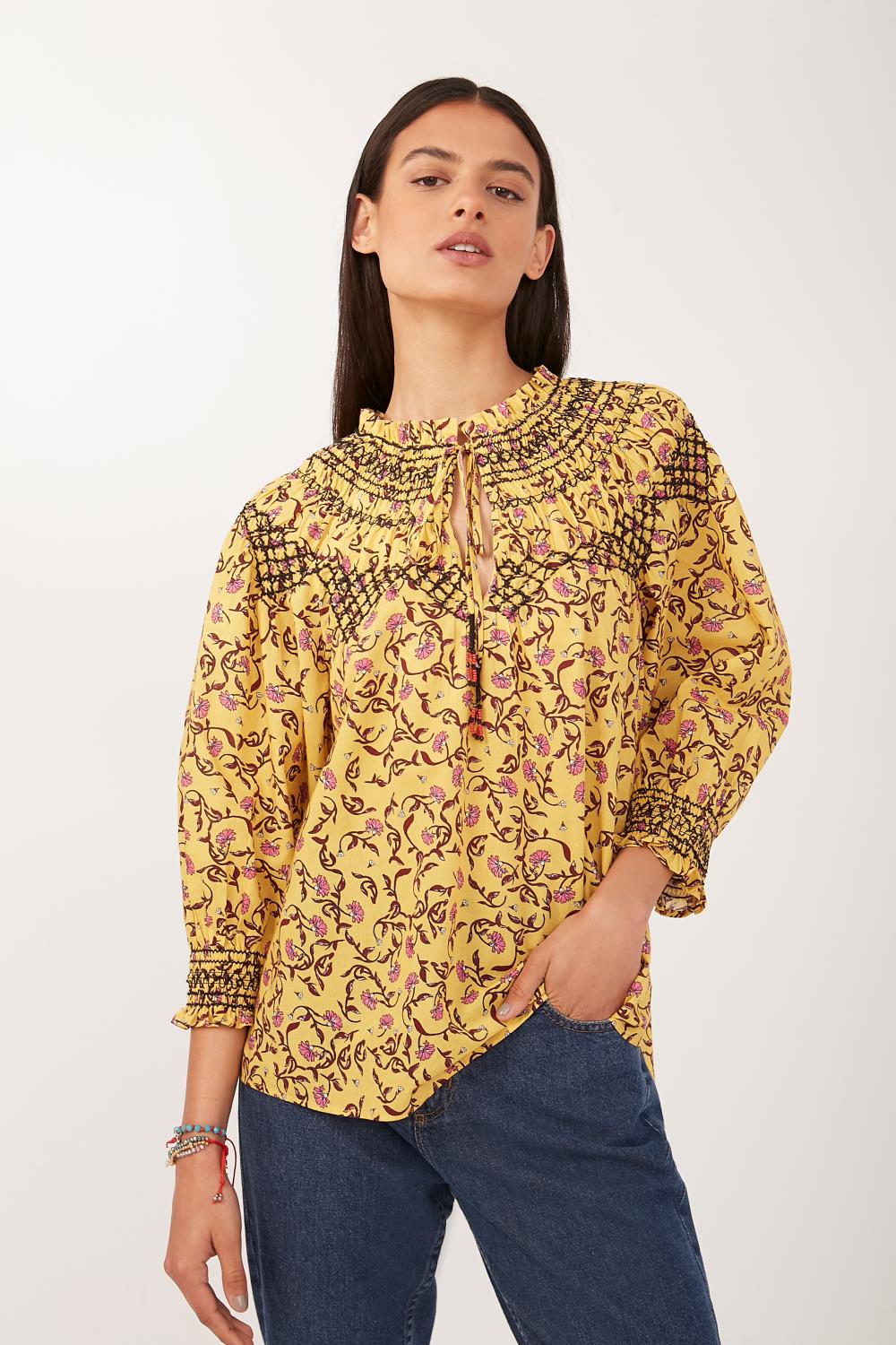 Camisa Smock Sol
