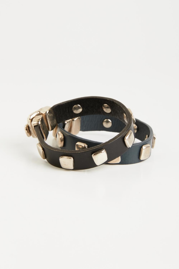 PULSERA SQUARE LEATHER