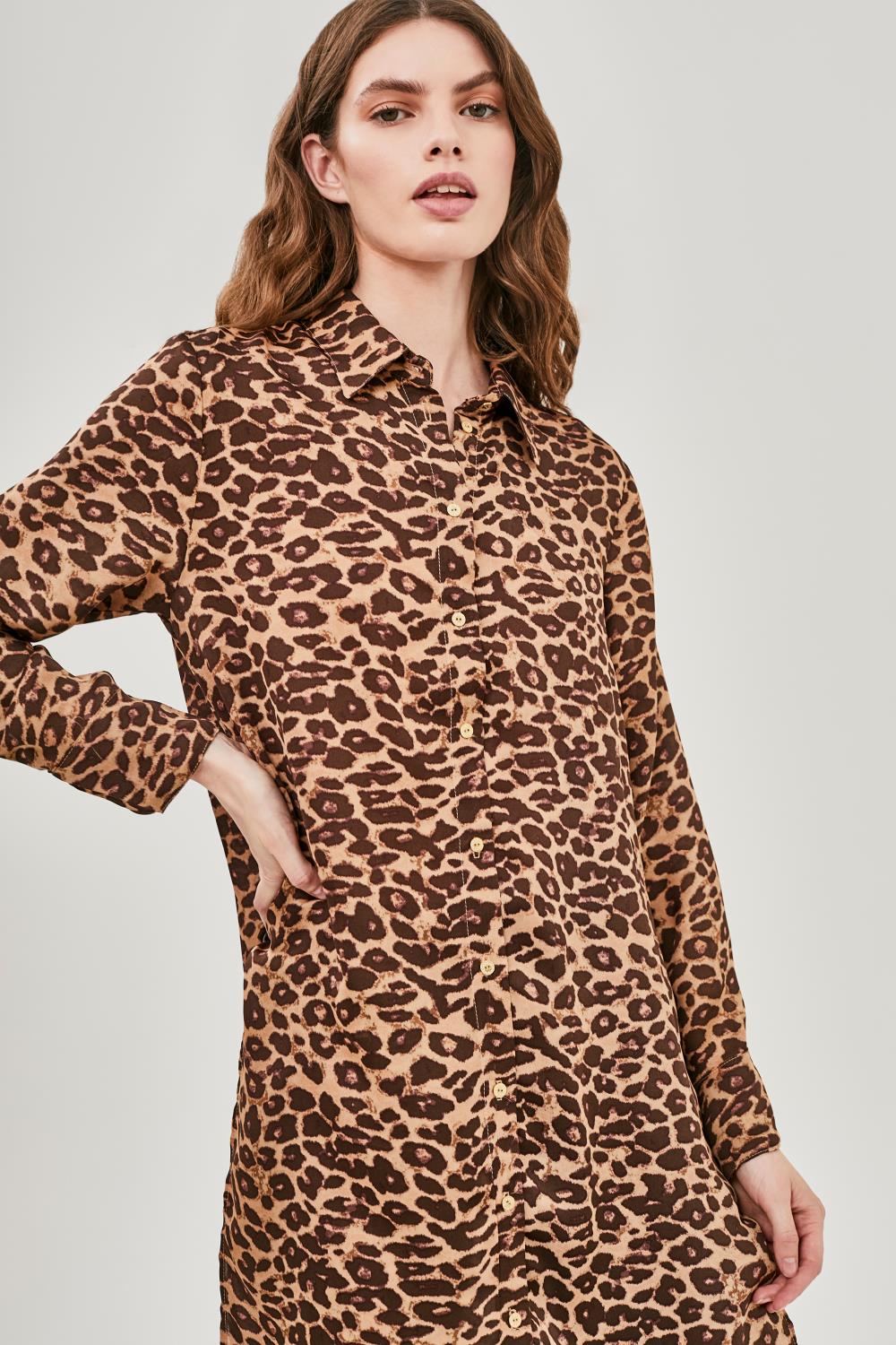 Camisa Gunjeet Leopard