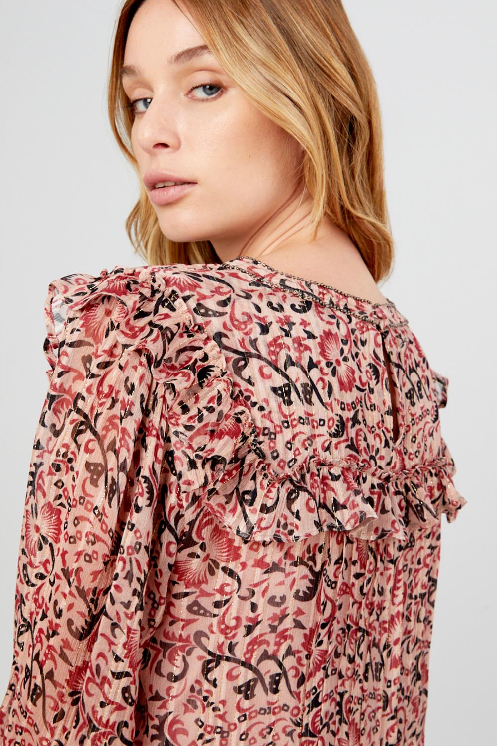 Camisa Alexandrie Print Pink