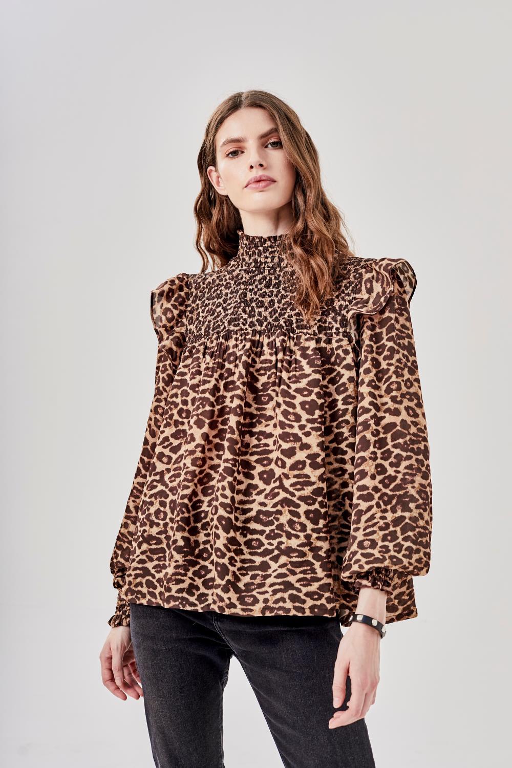 Camisa Amedee Leopard