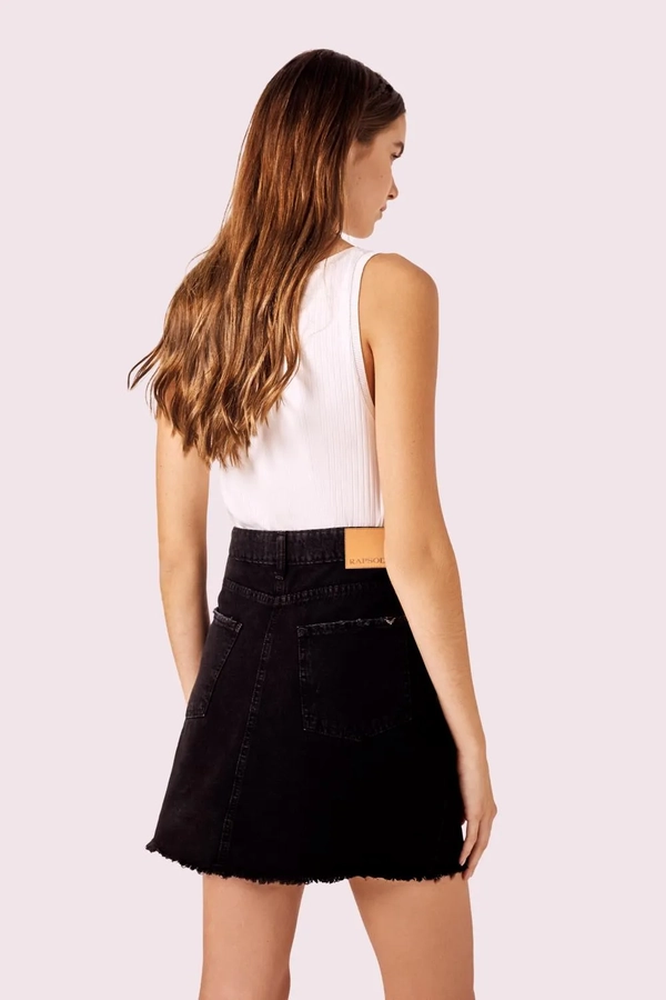 falda kaia dark denim