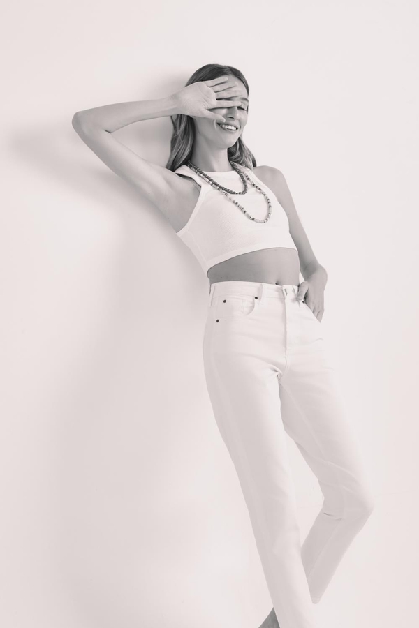 Jean Mom White