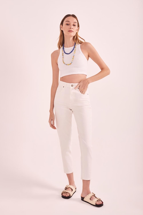Jean Mom White