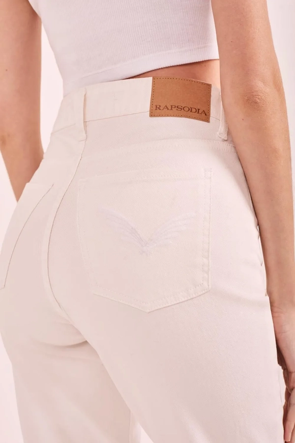 jean mom white
