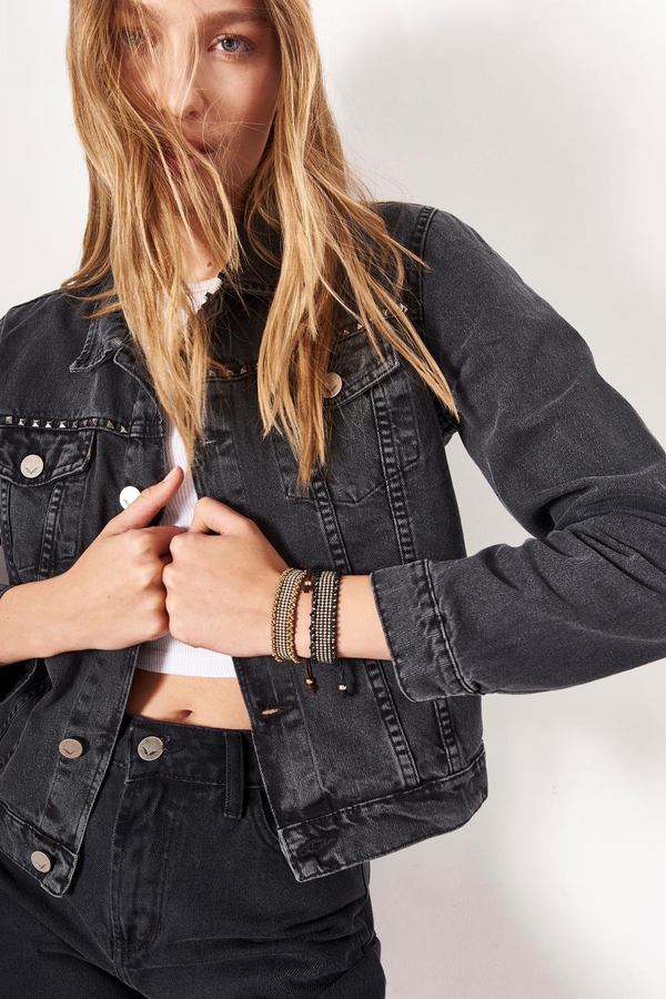 Campera New Studs Denim