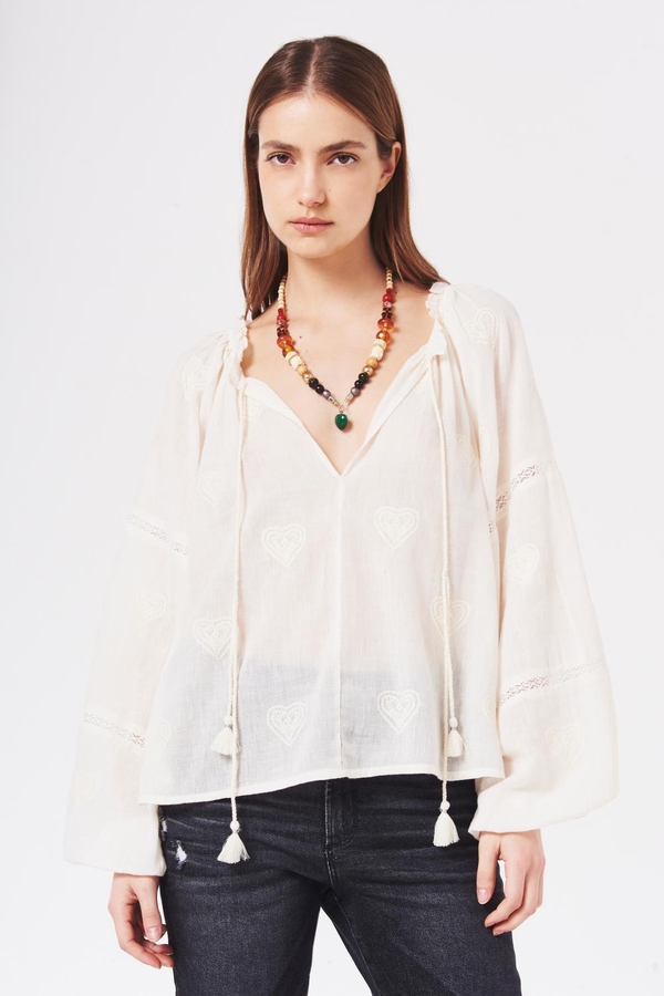 camisa lucille lace