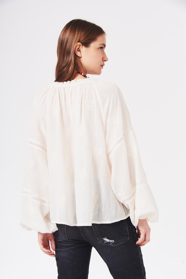 camisa lucille lace