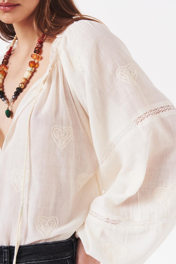 camisa lucille lace