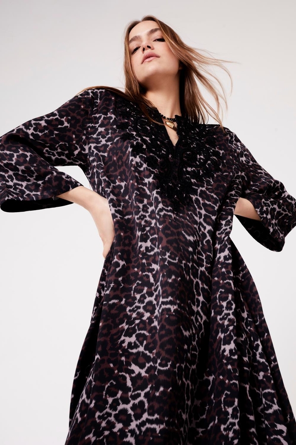 vestido olien gandha cheeta