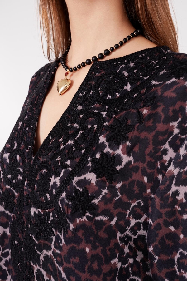 vestido olien gandha cheeta