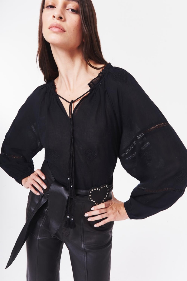 camisa lucille lace