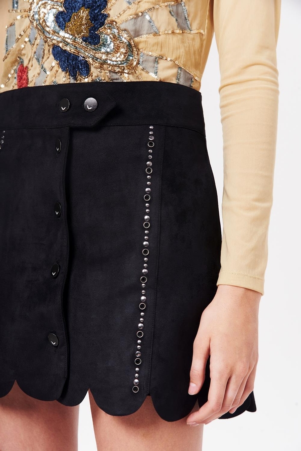 pollera josephine suede