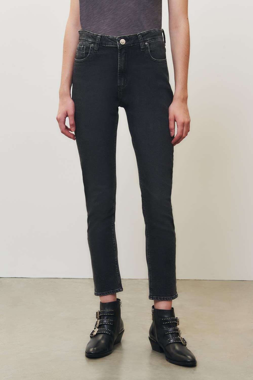 jean slim night black