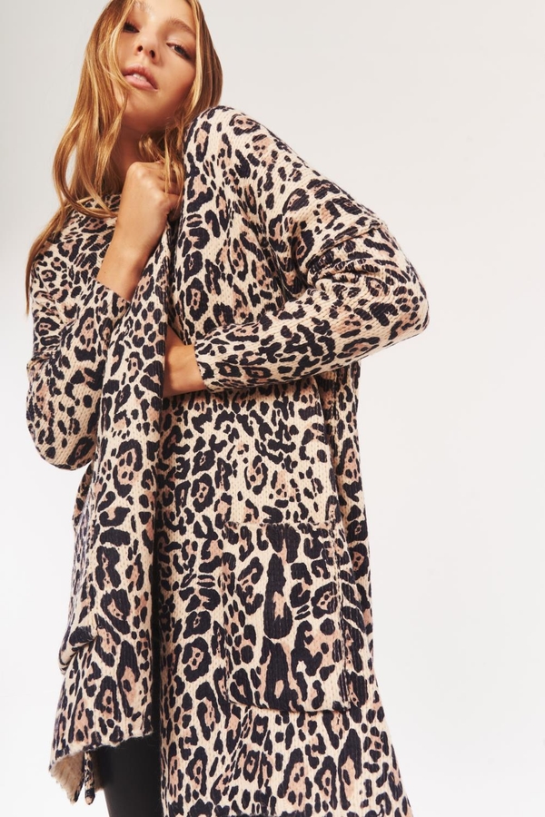 cardigan nieve leopard