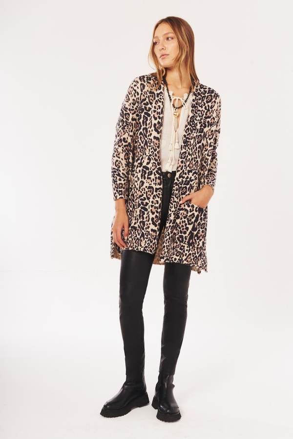 cardigan nieve leopard