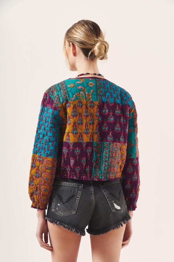 chaqueta multi block print