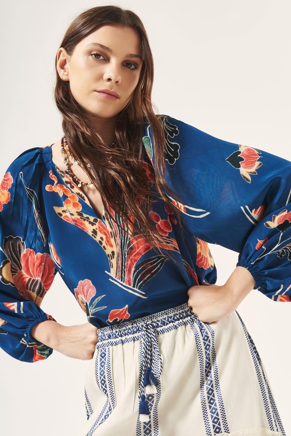 camisa majiorelle lys