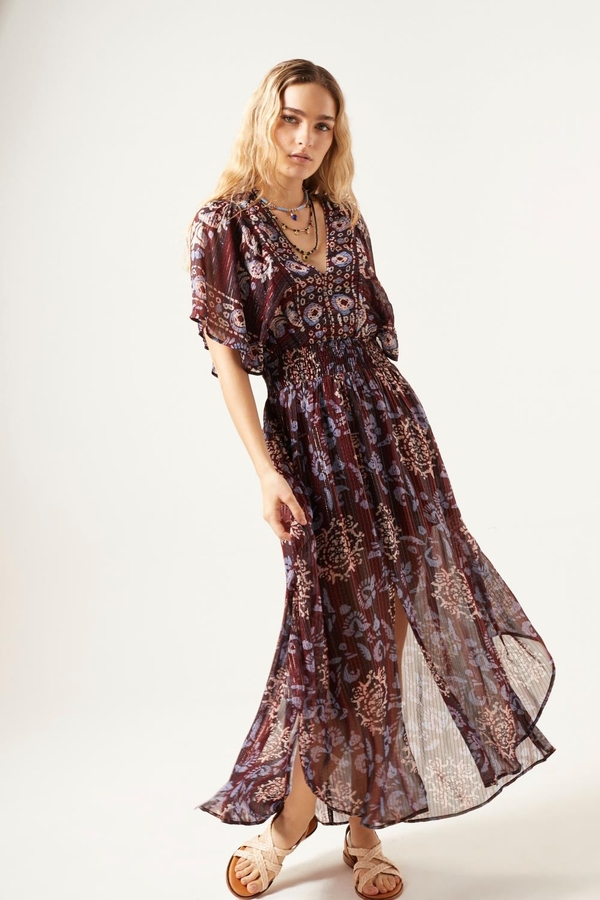 vestido irun maxi block