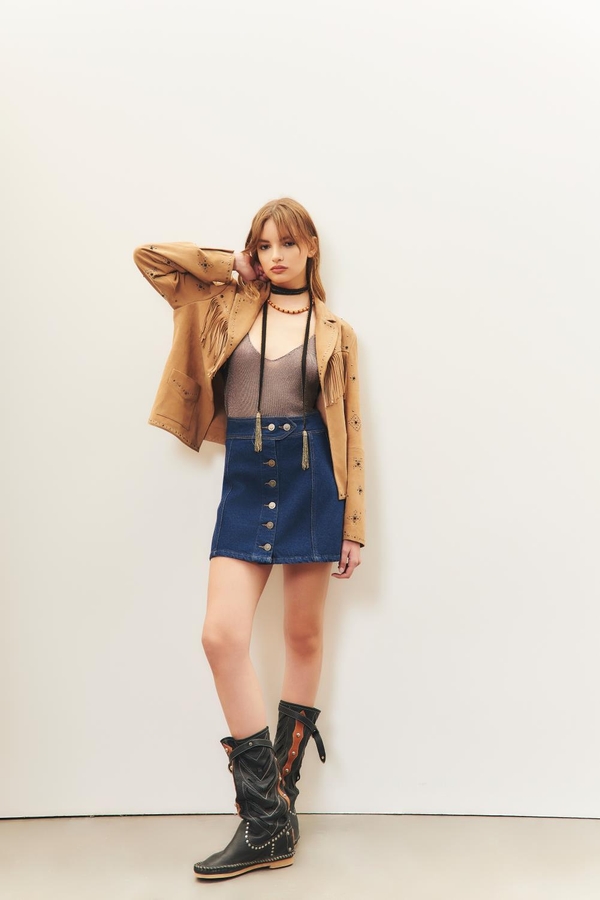 falda josephine denim