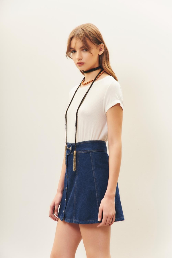 falda josephine denim